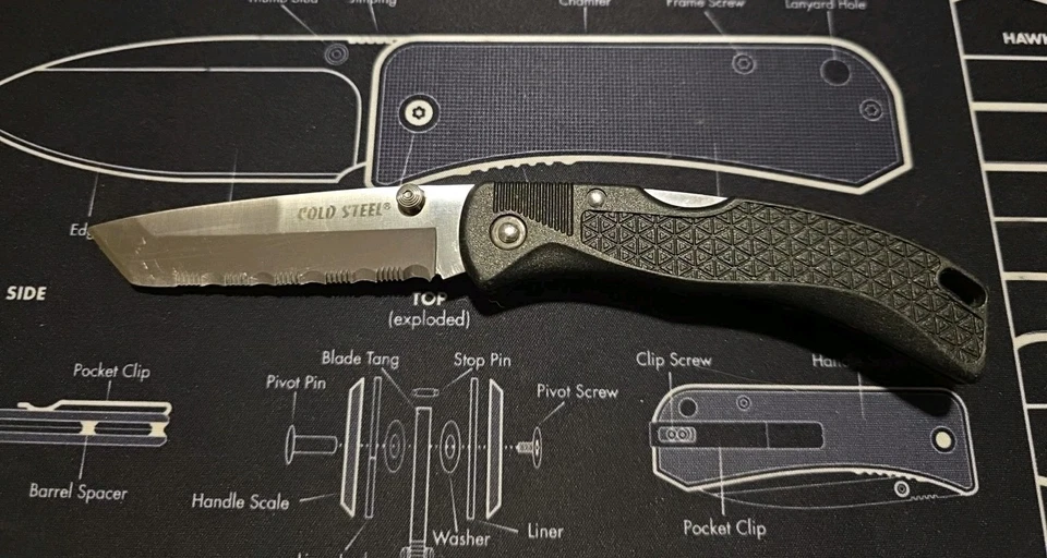 Cold Steel Voyager Completo Serrado Tanto Pequeño Original Japón De Colección TriLock Foto 1 de 4