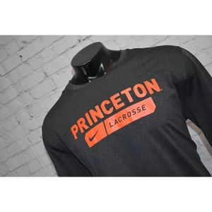 Nike Gym Shirt Mens Size 2XL Princeton Lacrosse Polyester Dri-Fit Long Sleeve - Picture 1 of 5
