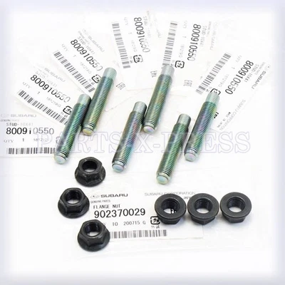 正品 SUBARU EXHAUST MANIFOLD STUD & NUT 套装 WRX STI LEGACY IMPREZA FORESTER — 第 1/4 张图片