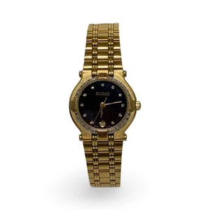 Reloj Gucci 9200L Damas Tono Dorado - Esfera/Bisel Diamante - No Funciona - Sin Caja - Imagen 1 de 9