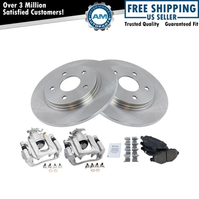 Pinzas de freno traseras pastillas de cerámica rotores para 13-16 Town & Country Grand Caravan Foto 1 de 4