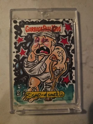 2017 Garbage Pail Kids Sketch Ailin Al By Smetch Beautiful Original  - Image 1 of 4