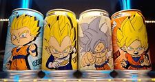 Set of 4 Collectible DBZ Dragon Ball Z Ocean Bomb Limited Edition Soda EXP 2024