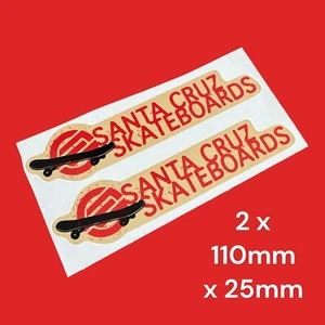 Santa Cruz skateboards vinyl Sticker Classic Half Pipe Surf Vans Decks Camp Van - Picture 1 of 1