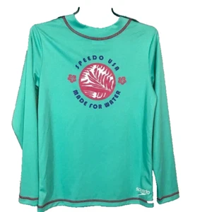 Speedo UV Long Sleeve Swim Tee Size: Junior XS (6) New - Picture 1 of 3