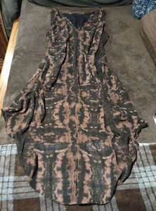 DIVIDED by H&M Women's Sz 8 Boho, Sleeveless, Hi-Low Hemline, Lined Summer Dress - Picture 1 of 24
