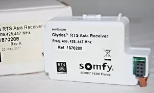 Somfy Glydea RTS Asia Receiver w/ Patch 1870208 409, 426, 447 Mhz - Picture 1 of 6