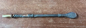 Antique 18K Gold & 800 SILVER Tea Drinking STRAW BOMBILLA - Picture 1 of 13
