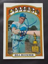 BILL BUCKNER RED SOX DODGERS CUBS SIGNED AUTOGRAPHED 1972 TOPPS BASEBALL CARD
