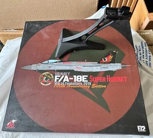 NIB JC Wings F-18E VFA-14 Tophatters 2019 100th anniversary edition with stand - Picture 1 of 6