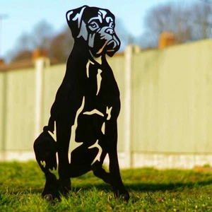 Mastiff Dog Gift Lover Owner Garden Ornament Figurine Home Silhouette Decoration - Picture 1 of 48