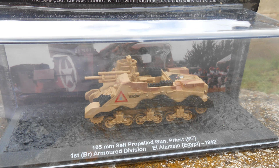 33) DIE CAST TANK " 105 MM SELF PROPELLED GUN EL ALAMEIN - 1942 "  SCALA 1/72 - Immagine 1 di 1