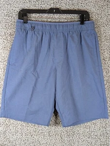 Voyager Men's Elastic Waist Shorts Size Medium Blue Golf Hiking Athleisure - Picture 1 of 14