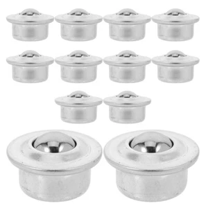 12pcs Base Metal Ball Bearing Casters Mounted Bearing Transfer Bearings - Picture 1 of 12