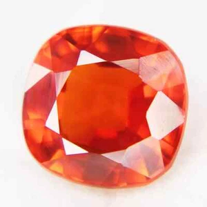 7.50 Ct Certified FL Orange Natural Garnet Shape Cushion Rare Loose Gemstones - Picture 1 of 7