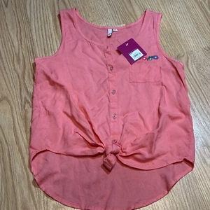NWT SO Button front tank with pocket 14 - Picture 1 of 3
