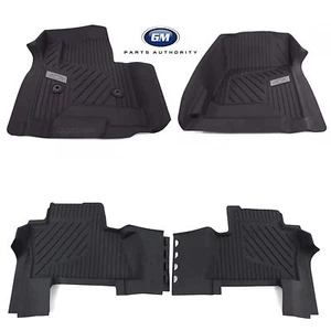 2015-2020 Chevrolet Tahoe Front & 2nd Row All Weather Floor Liner Pkg Black OEM - Picture 1 of 12