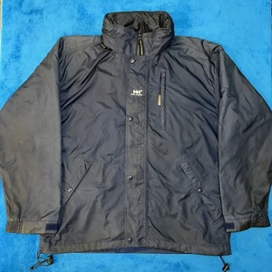 Helly Hansen Jacket Mens Large Blue Softshell Packable Full Zip Lightweight LS - Picture 1 of 20