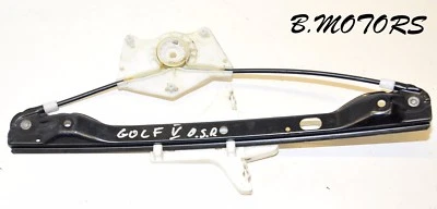 VW GOLF MK5 2003-2008 OSR REAR DRIVER ELECTRIC WINDOW LIFT REGULATOR - Image 1 of 2
