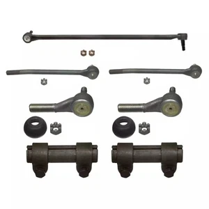 7 Steering Parts 1 Drag Link 4 Tie Rod Ends 2 Sleeves DODGE VAN B150 B250 B350 - Picture 1 of 1