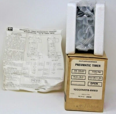 Temporizador neumático Cutler Hammer 10337H178-66EO nuevo en caja envío gratuito - Imagen 1 de 4