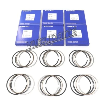 Juego de 6 anillos de pistón STD para Volvo S60 S80 V60 V70 XC60 XC70 3,0 L6 T6 B6304T Foto 1 de 4