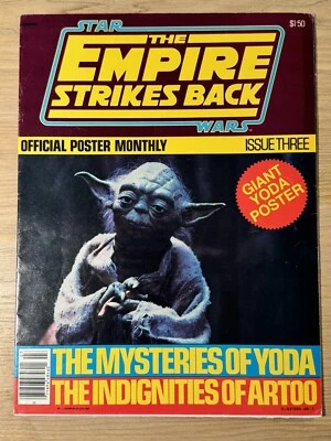 Póster oficial de Star Wars El Imperio Contraataca revista mensual número 3 1981 Foto 1 de 3