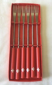 Heidi Cheese Line Swiss Cheese Fondue Forks - Picture 1 of 3