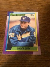 1990 Topps Chuck Crim #768 Milwaukee Brewers