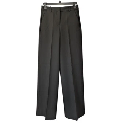 J. Crew Petite Wide Leg Trousers 4 Season Stretch Size P2 Black NWT $148 CC465 - Image 1 of 4
