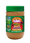 All Natural Peanut Butter, Unsalted Smooth 1Pk, Gluten Free & Vegan, 16 Ounce (U
