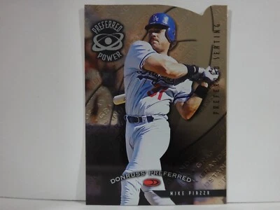 1998 Donruss Preferred Power Grandstand Die-Cut Seating Mike Piazza #173 HOF - Image 1 of 2