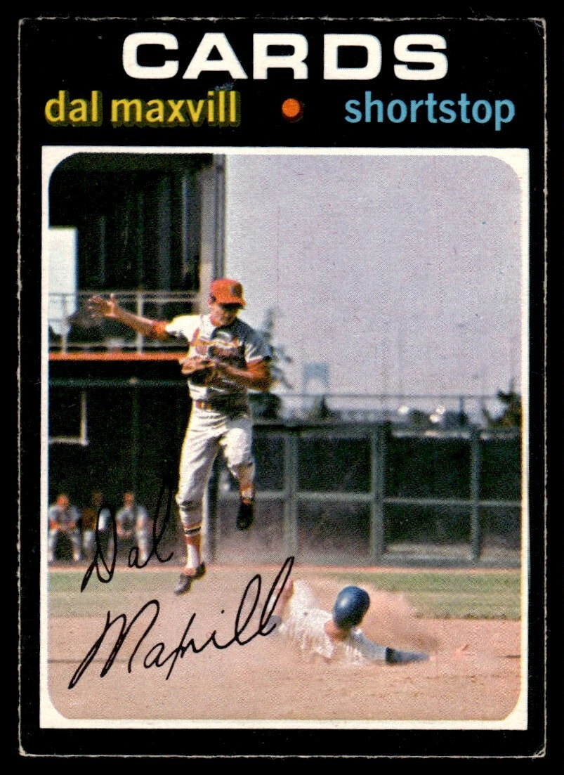 1971 O-Pee-Chee Dal Maxvill St. Louis Cardinals #476 R124