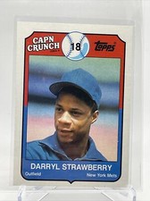 1989 Topps Cap'n Crunch Darryl Strawberry Baseball Card #7 Mint FREE SHIPPING