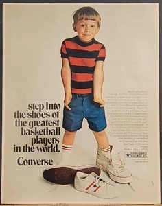 Scarpa da basket Converse 1970 stampa pubblicità All Star scarpa da allenatore in pelle bambino - Foto 1 di 1