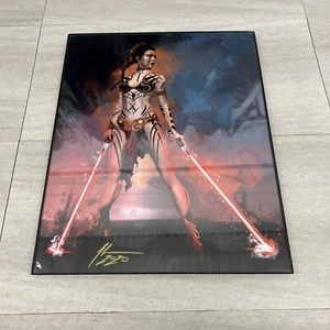 Star Wars Leia Sith Art Print By Jason Oakes Signed By Artist Framed - Picture 1 of 5