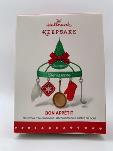 HALLMARK 'BON APPETIT' 2015 ADORNO RECUERDO NAVIDAD UTENSILIOS DE COCINA COCINA COCINA - Imagen 1 de 2