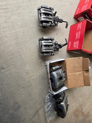 Honda S2000 00-09 Brakes Full Set: OEM Calipers, Centric Rotors, Hawk HP+ Pads - Image 1 of 4