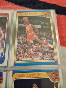 1988-89 Fleer Basketball Komplettsatz 1-132 + Sticker Set NRMT-MT + Jordan NICE - Bild 1 von 24