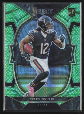 Velus Jones Jr. 2022 Panini Select Dragon Scale Prizm RC /89 #63 Chicago Bears - Image 1 of 3