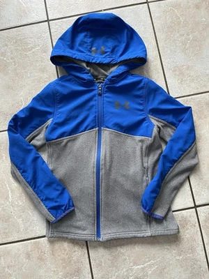 Chaqueta Coldgear Under Armour para jóvenes niños talla mediana azul/gris Foto 1 de 3
