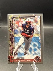 2025 Topps Holiday - Angel Martinez RC #H82 - Silver Glitter - Guardians - Bild 1 von 1