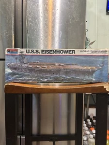 US S Eisenhower Monogram Damaged Box New Nuclear Powered Carrier Model - Picture 1 of 5