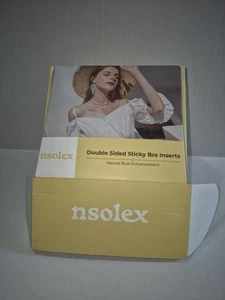 Nsolex Double-Sided Sticky Bra Inserts Push Up Breast Pads Self-Adhesive Size XL - Picture 1 of 5