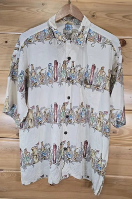 Gotcha Hula Surf Drinks Hawaiian Shirt Men XL - Image 1 of 4