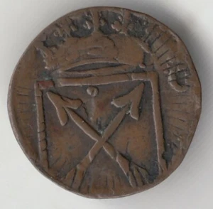 1 X SWEDEN HALF ORE UNDATED 1720-1721 (KM380) COPPER COIN GRADES VF - Picture 1 of 4