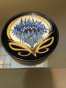 Moorcroft cornflower coaster 2013 TRIAL corn flower pin dish blue flowers - Picture 1 of 7