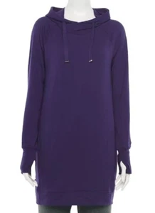 Women's Tunic Top w/ Hood - Tek Gear (XL, XXL) Sangria, Plum, or Wild Teal NWT - Picture 1 of 9