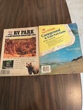 Vtg. Rv Travel And Campground Lot Of 2 Allstate 1989 & Rand McNally 1983