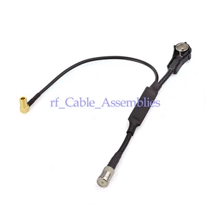 DAB DAB+ FM AM Antenna Aerial Splitter ISO Adapter Cable for Car Digital Radio - Picture 1 of 4